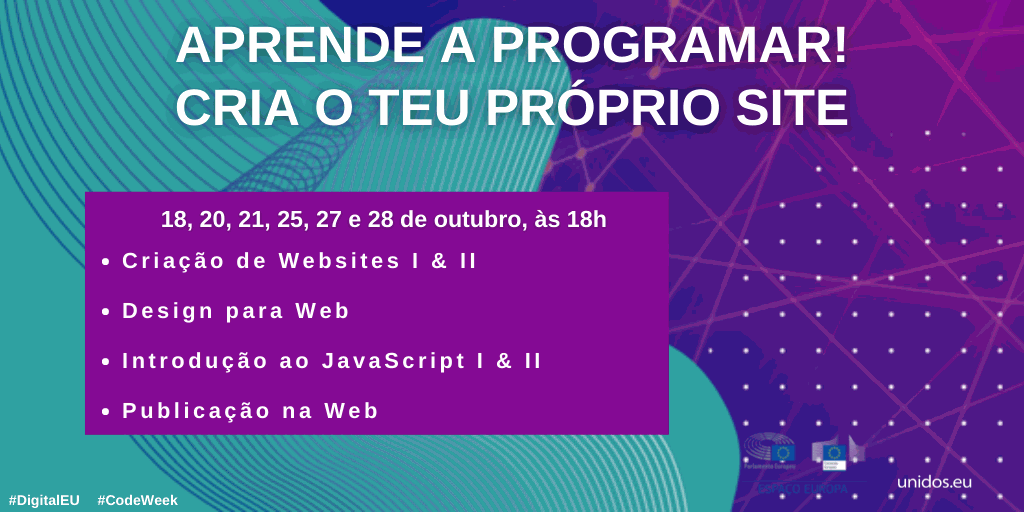 Aprende a programar. Cria o teu próprio site!